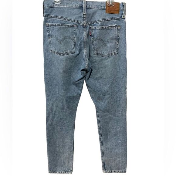 Levi’s 501 waterless premium denim jeans 28x28 Distressed - Picture 3 of 10